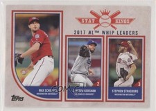 2018 Topps Big League Stat Kings Trio Stephen Strasburg Max Scherzer #329 2u3