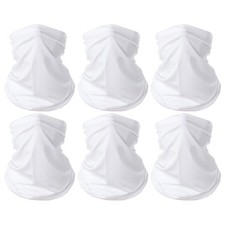 6 Pieces Summer Face Cover For Men Women UV Neck Gaiter Protection Face Breat...