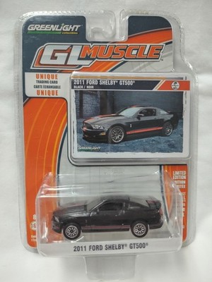 Greenlight GL Muscle, 2011 Ford Shelby GT500, Black w/red pin