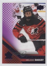 2022 Upper Deck Team Canada Juniors Electric Purple 4/25 Melodie Daoust 4et