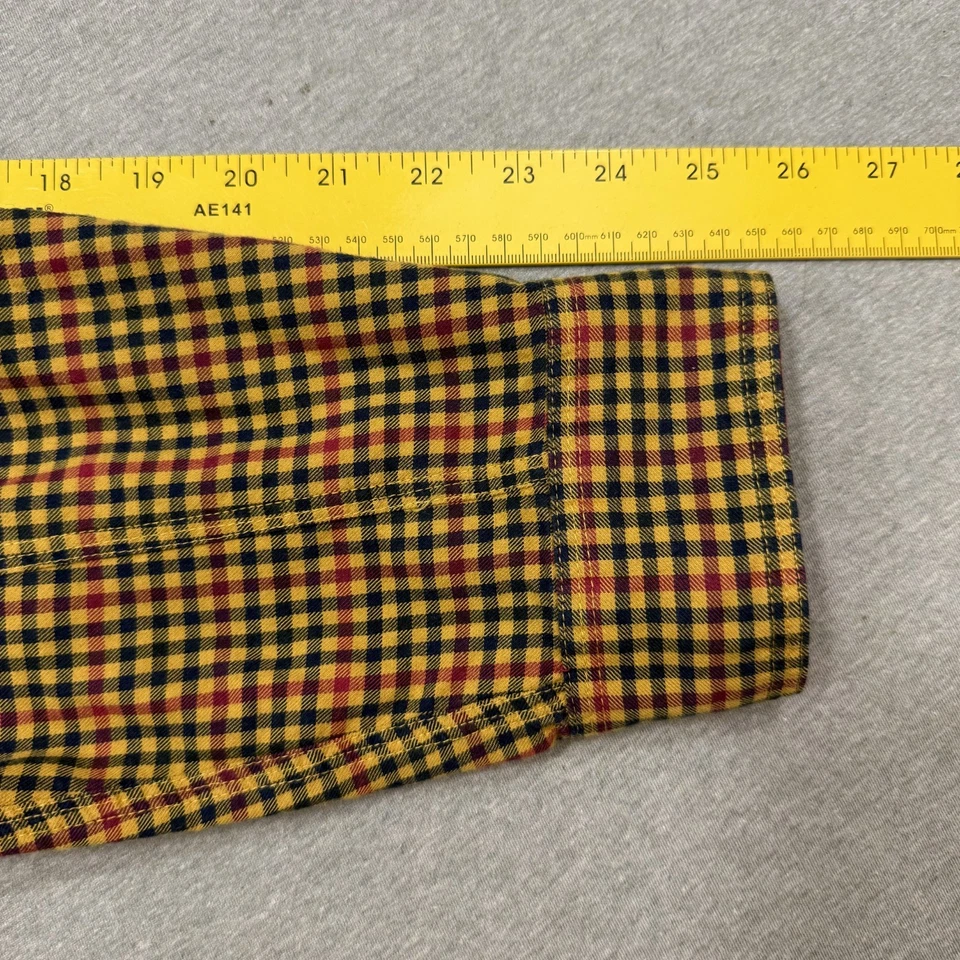 Camisa de Campo Braeval Tiera Para Hombres XL Cuadros Búfalo Lana Merino Pestaña Enrollable Senderismo Foto 4 de 4