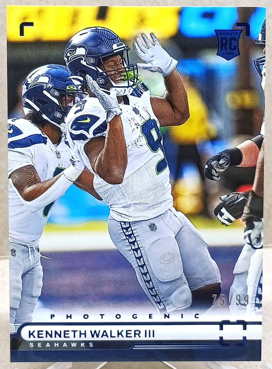 Kenneth Walker III Panini Chronicles Photogenic #PH37 Blue