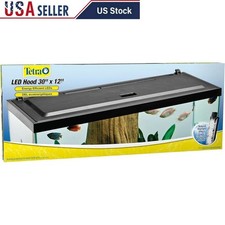 Energy Efficient LED Hood 30"x12" Low-Profile Aquarium Hood with Hidden Lighting