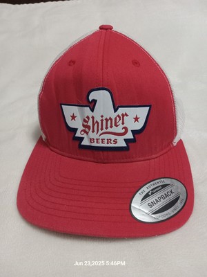 Shiner Beers Bock Blonde Ale -  TEXAS Pop a top RED - CLEANED Hat Cap