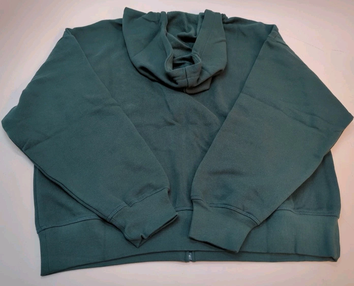 UNDERCOVER Felpa con cappuccio Victoria Secret Ivy Fleece Campus full zip verde foresta taglia S P (30452)