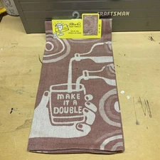 Blue Q Dish Towels Make It A Double Brown Kitchen Towel Cotton Tea Dishes