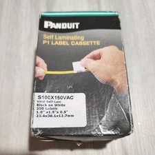 Panduit, P1 Cassette, Self-Lam Label, Vinyl, 1.00" W x 1.50" H  S100x150VAC