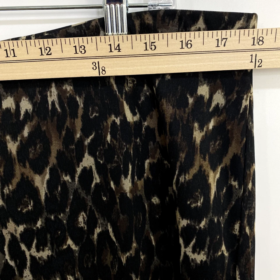 Dressbarn Collection Wide Leg Pants Women's Size XL Black Brown Lined Flowy - Image 3 of 4