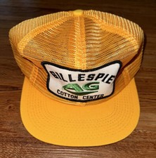 Rare Vintage Gillespie Ag Cotton Center Farmer Trucker Hat Mesh Snapback Promo