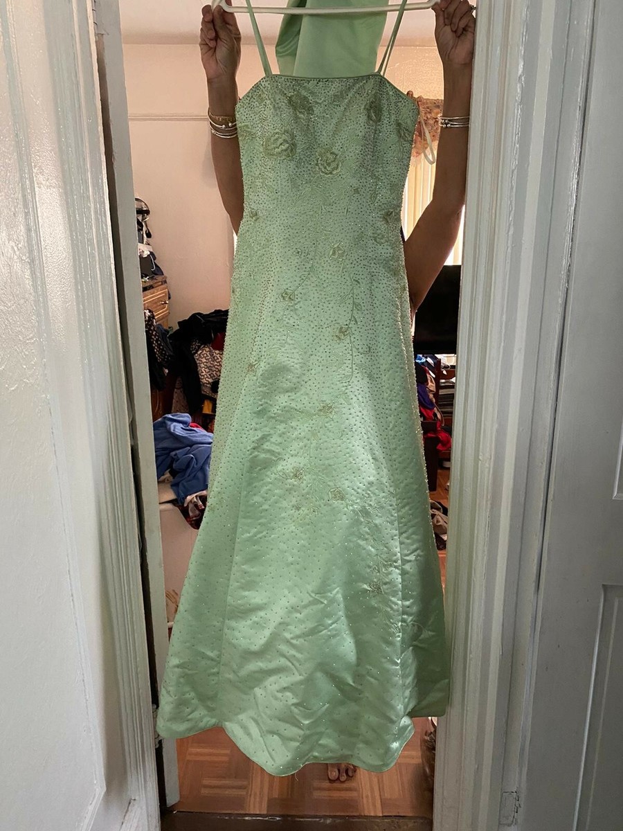 Beautiful Mint Green Sweet Sixteen gown, Prom gown , Wedding and party gown  | eBay
