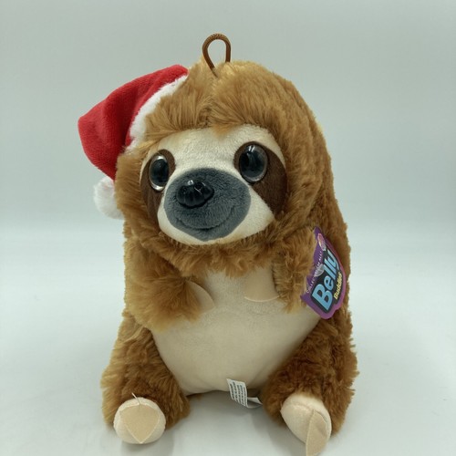 Nanco Belly Buddies Sloth Santa Hat 