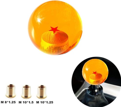 1*Manual Transmission Ball Gear Shifter Dragon Ball Z Shift Knob 1 Star Orange - Picture 5 of 15