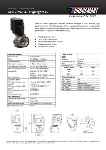 Genuine Wastegate Turbosmart TS-0553-1502 Gen-V eWG45 Electronic Hyper-Gate45 - 第 3/5 張圖片