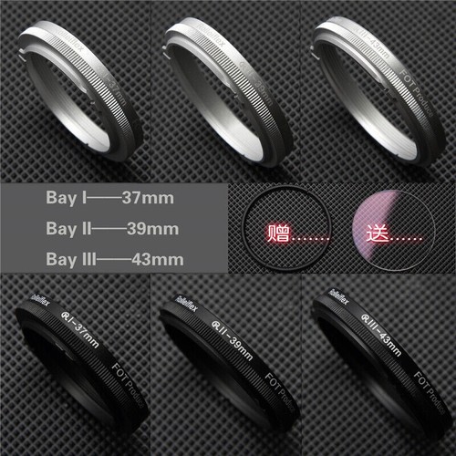 New Rolleiflex Rolleicord Bay I Bay II Bay III UV Lens Filter Silver Black Ring - Picture 1 of 16