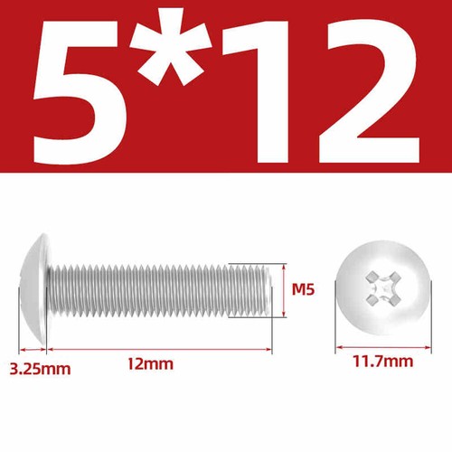 Aluminum Alloy Cross Recessed Umbrella Head Pan Head /Screws/ Bolts M3 M4 M5 M6 - Picture 20 of 35