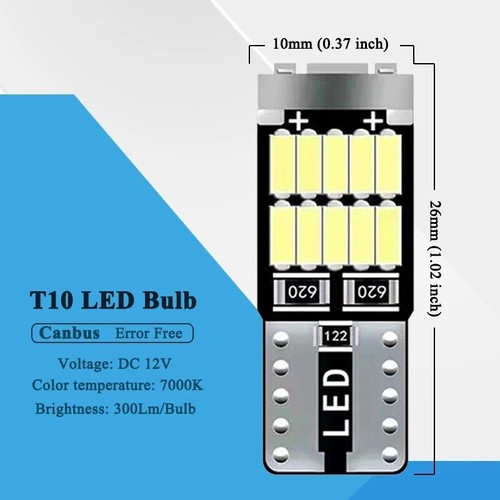 For Honda Jazz Led Xenon White Upgrade Canbus Side Light Bulbs 12v 2001-2015 - Picture 3 of 5