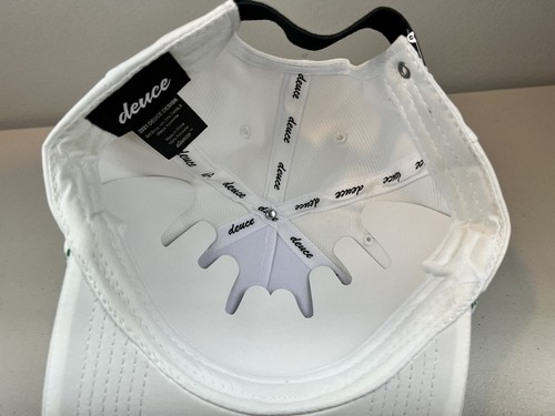 NWT Deuce Performance Roped Hat White Golf Adjustable - Picture 12 of 14