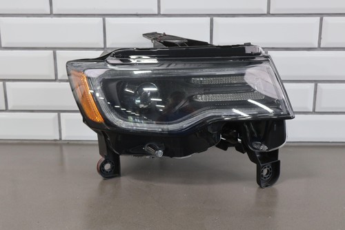 17-21 Jeep Grand Cherokee Front Right HID OEM Headlight Lamp W/ Black Bezel