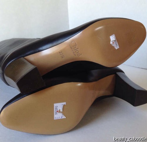NUOVI stivali al ginocchio in pelle Chloe (taglia 37,5) - prezzo al pubblico consigliato $ 1.120,00! - Foto 12 di 12