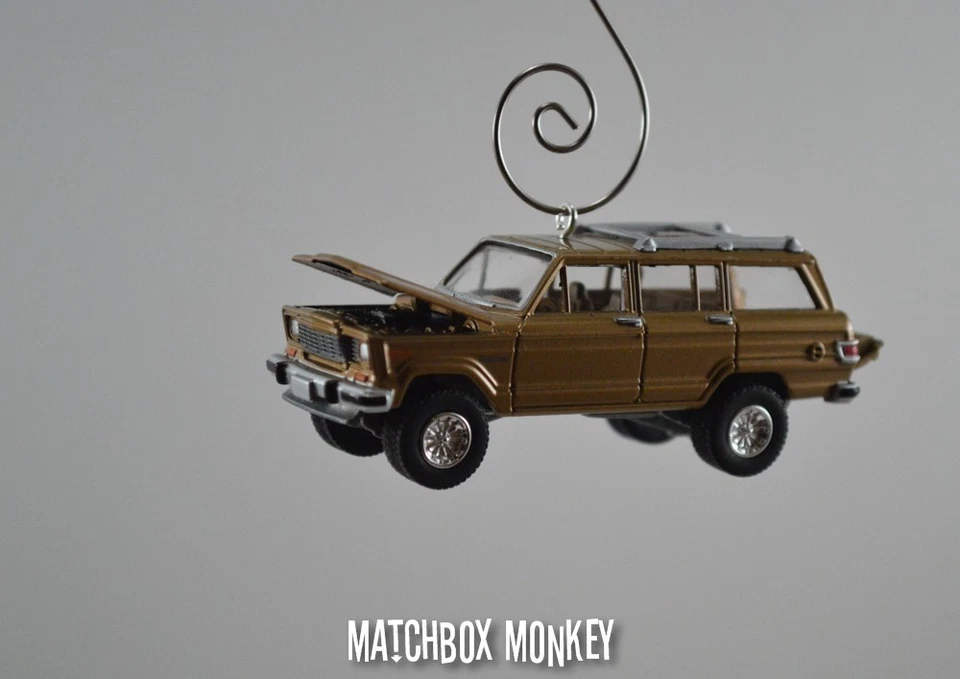 Estilo Vintage 1981 Personalizado AMC Jeep Wagoneer Adorno de Navidad Escala 1/64 Adorno Foto 2 de 4