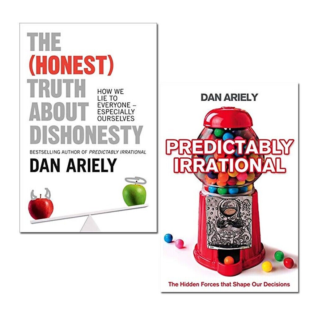 Dan Ariely 2 Books Set The Honest Truth About Dishonesty, Predictably Irrational