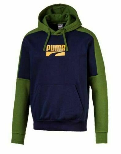 Puma Rebel Block Hoodie Hooded Pull Over Top Jumper Mens 580544 06 Bnwt - New