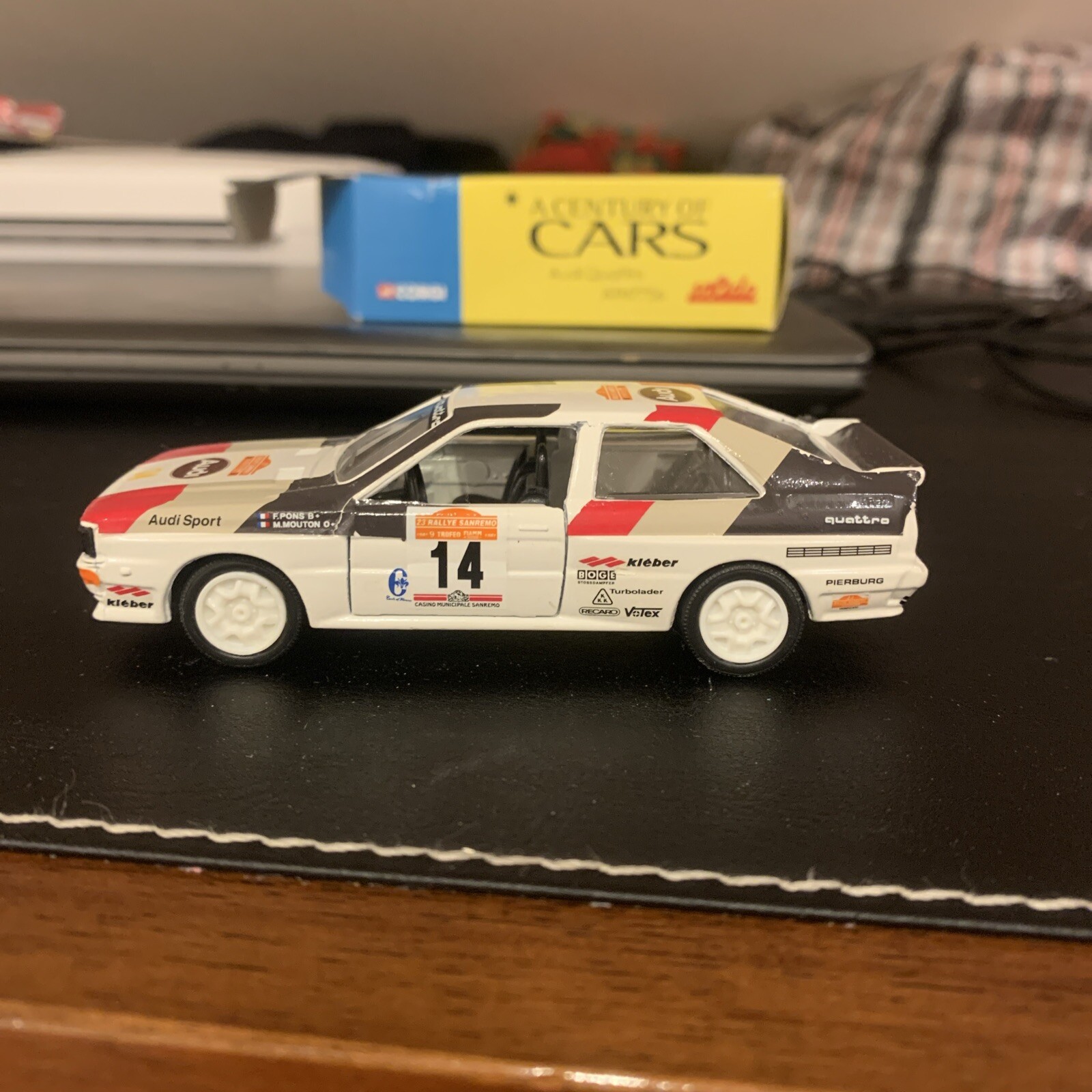 SOLIDO 1:43 AUDI QUATTRO SAN REMO 1981  MADE IN FRANCE No.1215 MODEL COLLECTOR