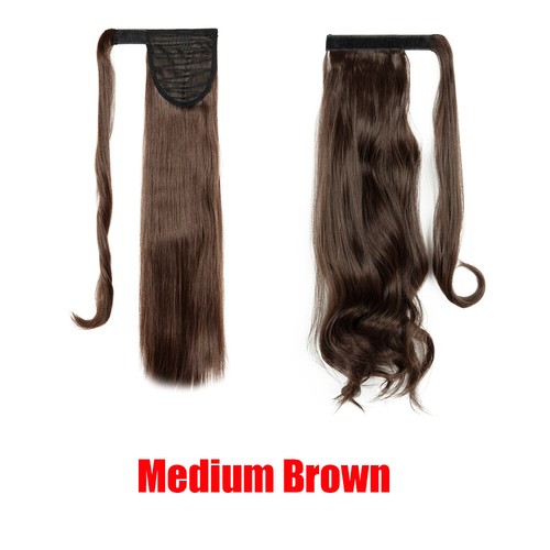 Clip In Hair Bundles Extensions Ponytail Wrap Around As Human Long Hair - Picture 27 of 34