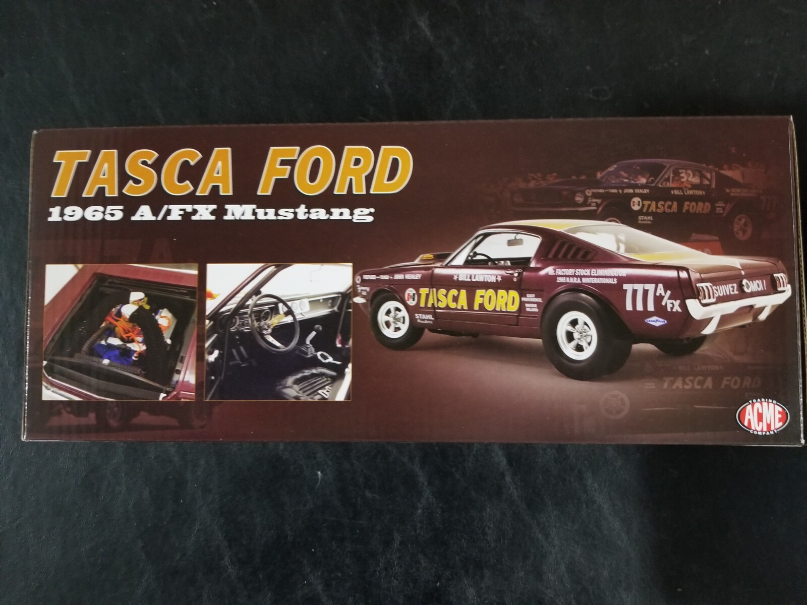 ACME 1/18 1965 FORD MUSTANG A/FX BILL LAWTON NHRA "TASCA FORD