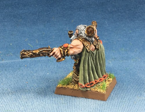 Warhammer dipinto Avatar della Guerra Signore del Tuono Nano con Blunderbuss METALLO DW066 - Foto 2 di 6