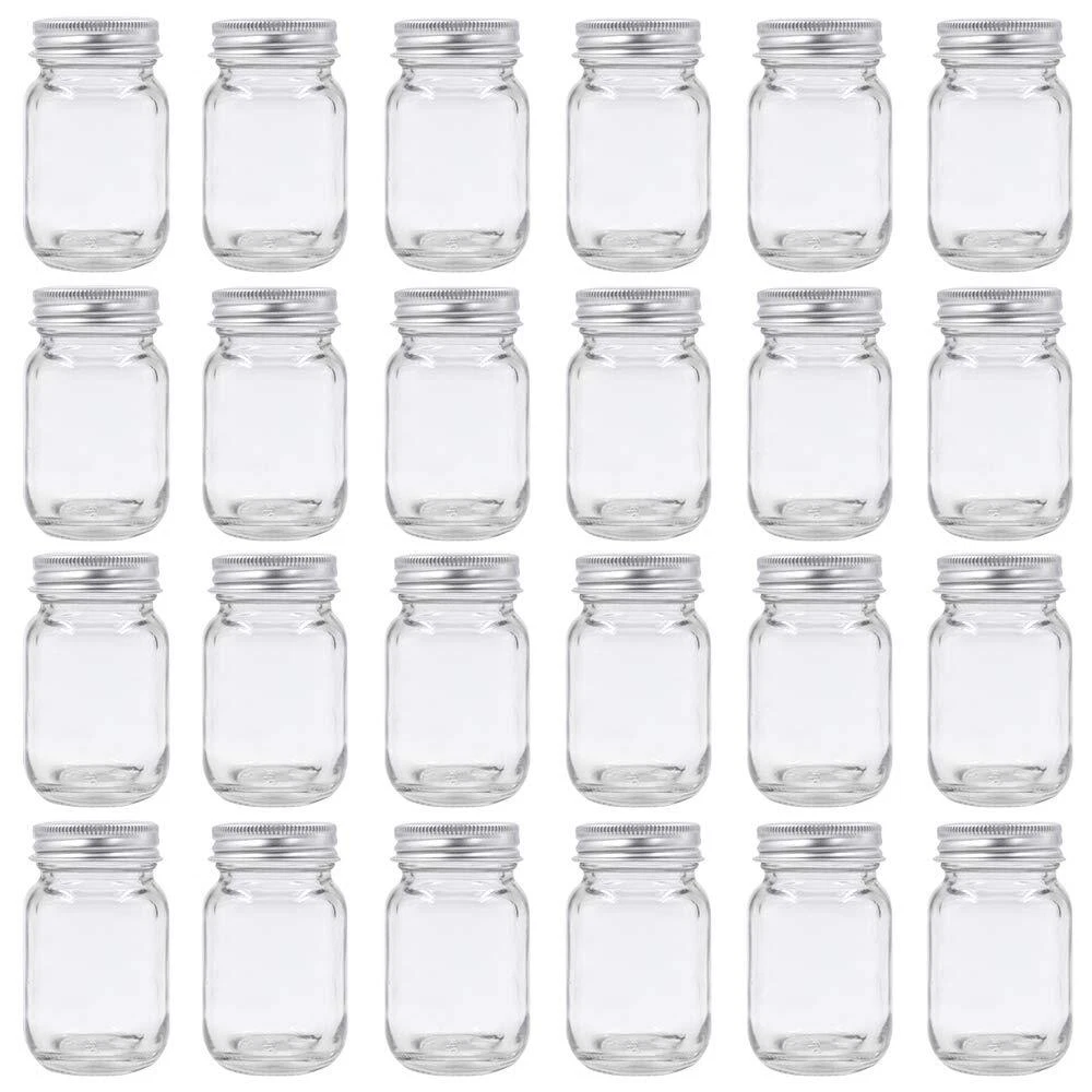 24 Set 2oz Mason Jar with Lid for Honey Jam Spice Wedding Baby Shower Favors
