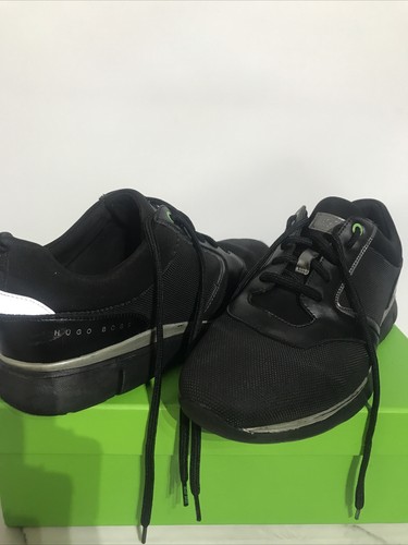 HUGO BOSS GREEN GYM RUNN MENS TRAINERS 