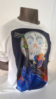 Day of the Dead, Dia de Muertos, Sugar Skull, Tango, Calavera Full Color T-Shirt