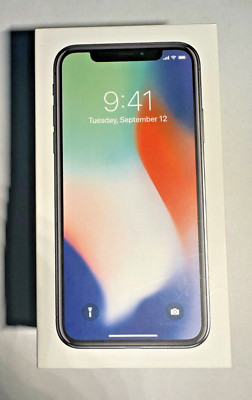 Apple iPhone X Silver 64GB A1901 MQAK2LL/A Original Box Only No