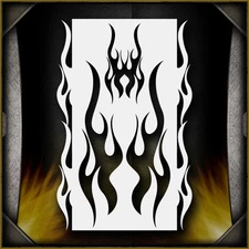 Flames 6 Airbrush Stencil Template Airsick