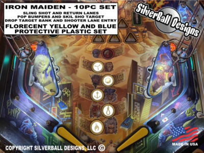 IRON MAIDEN Stern Pinball - 10 Piece Protective Plastic Set - Premium/LE Version