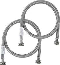 Certified Appliance Accessories Washing Machine Hoses (2 Pack), 4 Feet