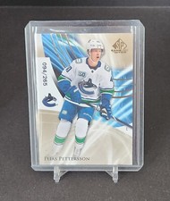 2020-21 SP Game Used Golden Burst #10 Elias Pettersson #/265 Vancouver Canucks 