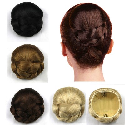 Hair Chignon Synthetic Hair Bun Hairpiece Clip In Hair Buns Hair