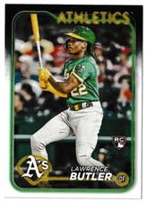 2024 Topps Baseball Series 2 #676 Lawrence Butler RC - Oakland Athletics