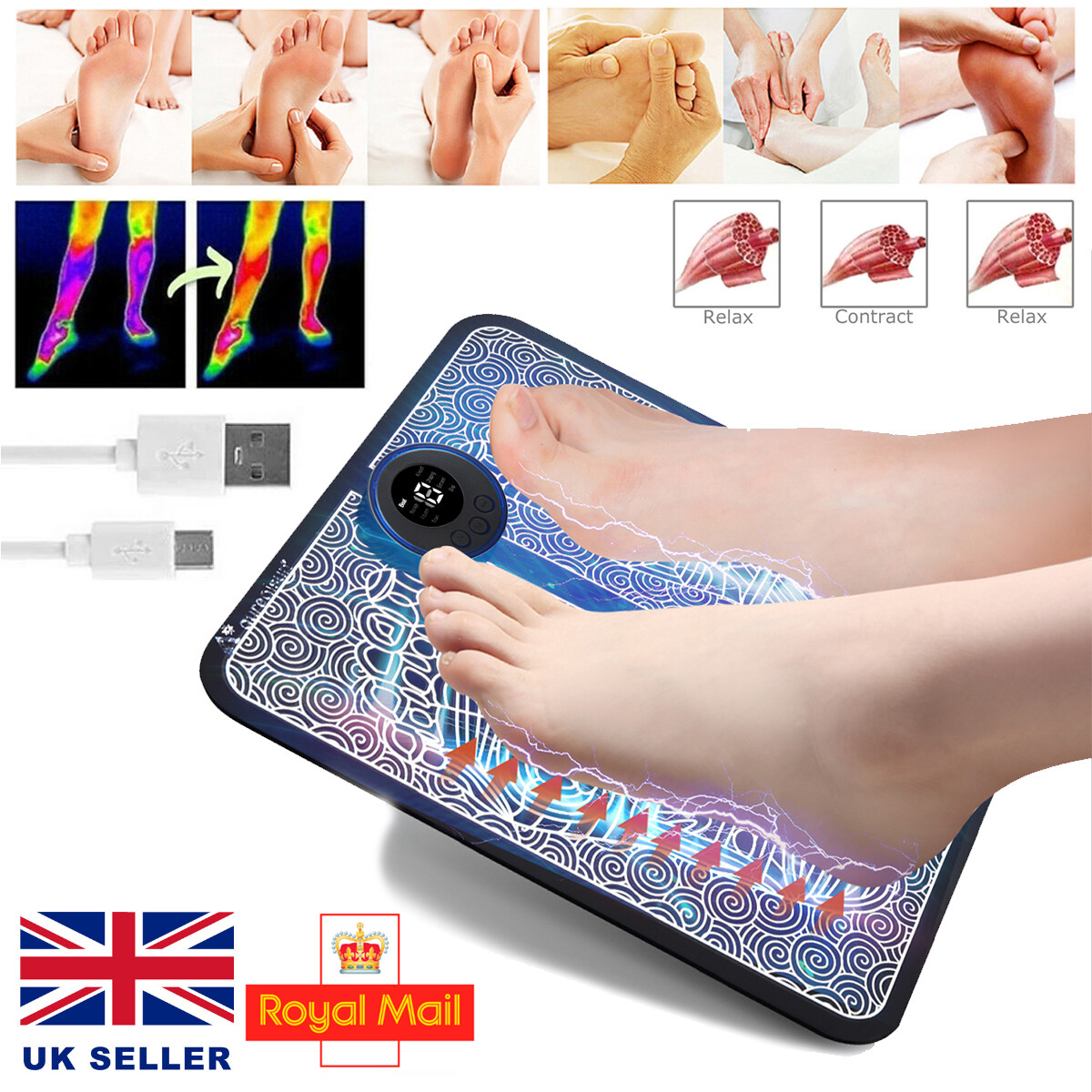 2023 USB Electric Foot SPA Massager Feet Massage Machine