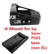 ADE RD3-012 Delta Red Dot Reflex Sight +mount SIG SAUER P365 Pistol Handgun