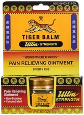Tiger Balm Ultra Strength Pain Relieving Ointment Non-Staining 18 gm