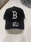 New Era mens Authentic Boston Redsox Black & White 9Forty Snapback Cap
