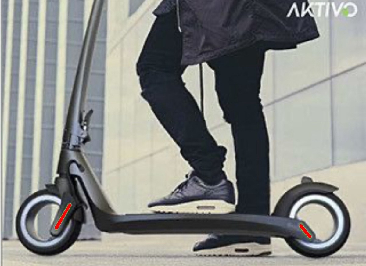 80’s RETRO E-TRON style Prop Scooter Aktivo Hubless Electric 36v 350w RWD  (rare)