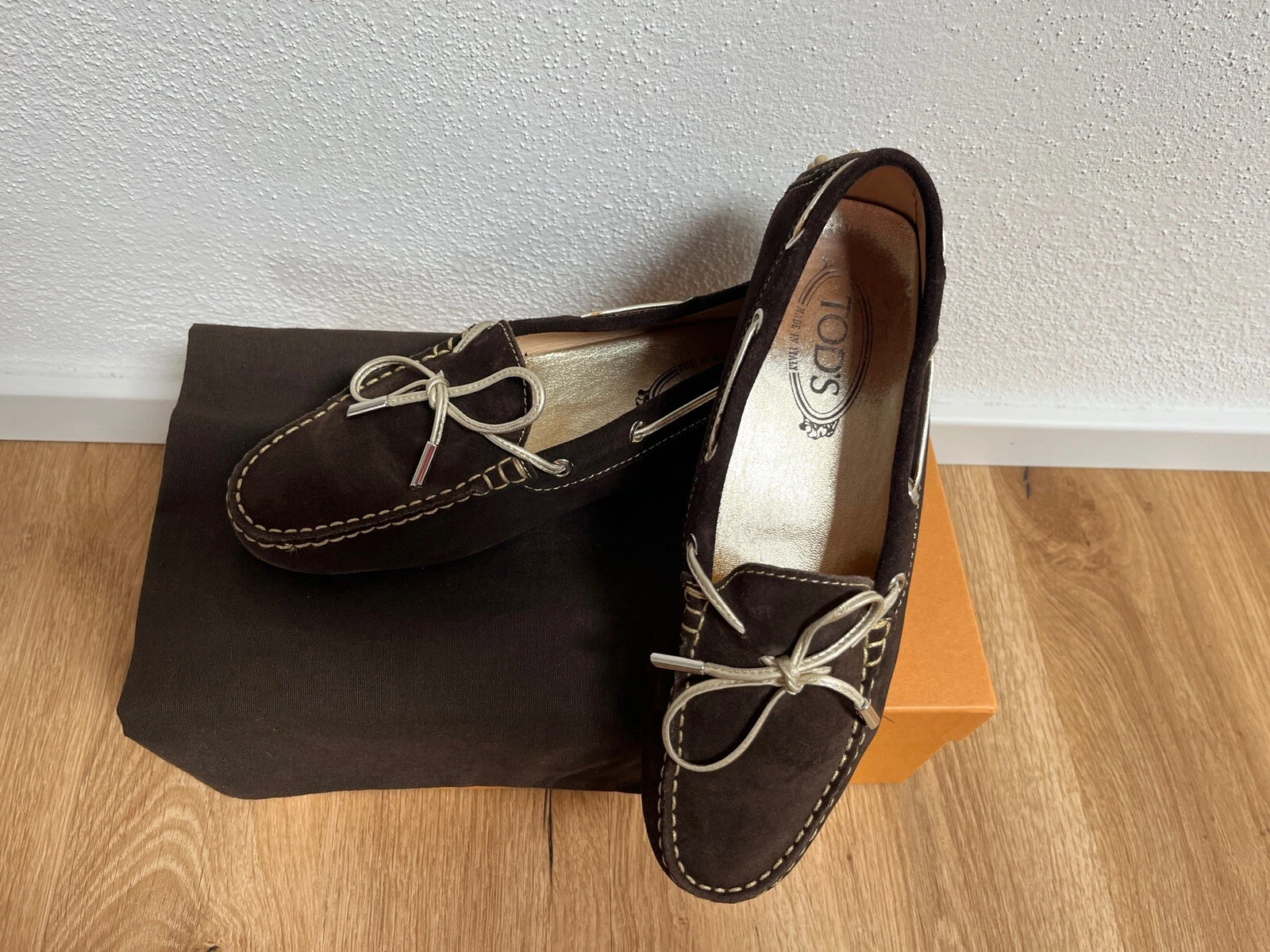 TOD’S Mokkasins Tod's taglia 39 marrone oro mocassini Gommino bellissimi ?