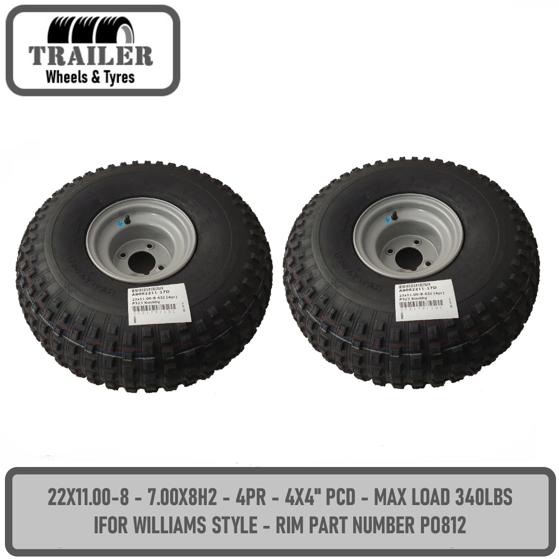 22X11.00-8 ATV Quad 8