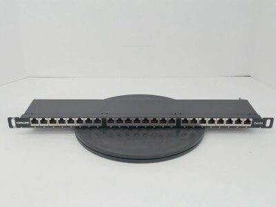 Intellinet Cat6a Shielded Patch Panel, 24-port, FTP, 19'', 0.5U Top-Entry