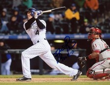 NICK HUNDLEY COLORADO ROCKIES SIGNED 8X10 PHOTO W/COA