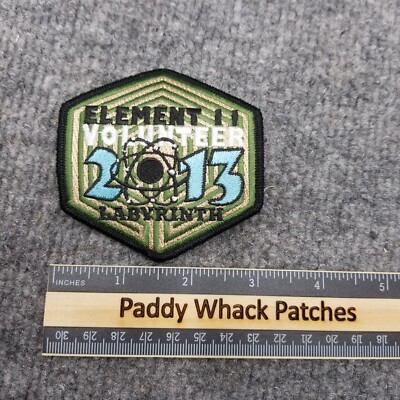 Element 11 Volunteer 2013 Labyrinth Patch